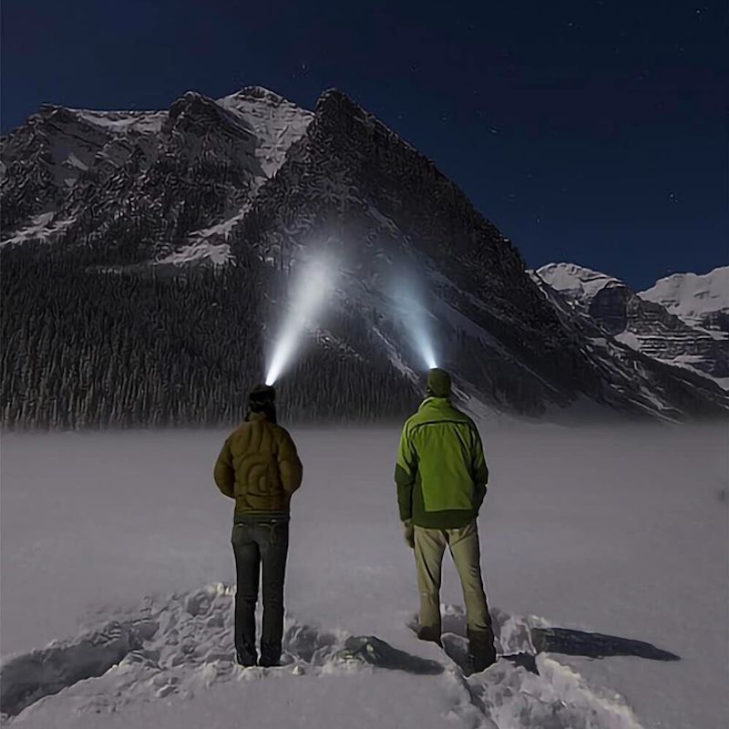 Oppladbar LED-hodelykt