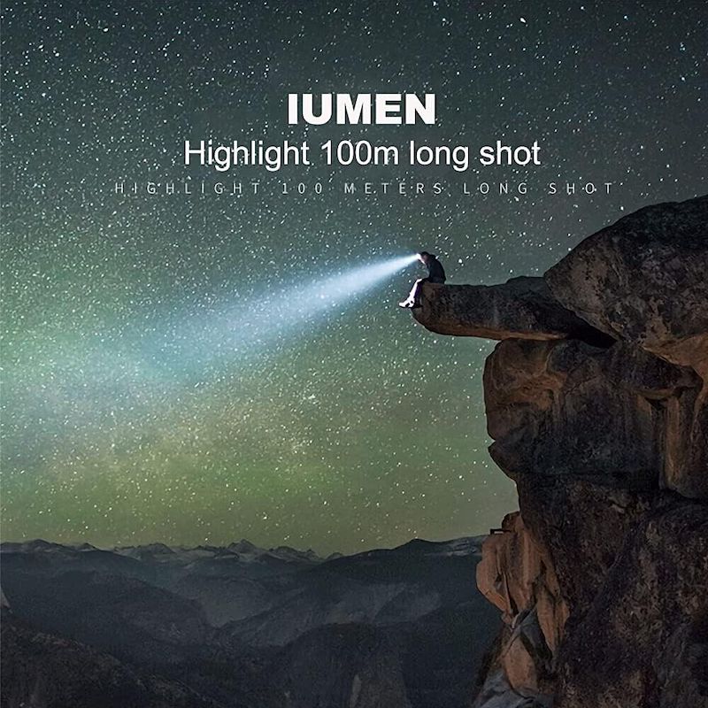 Oppladbar LED-hodelykt